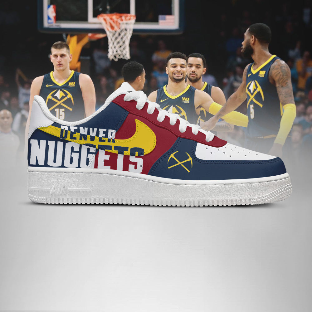 [HOT DEAL] NEW CUSTOMIZED NBA08 DNU DENVER NUGGETS AF1 SHOES
