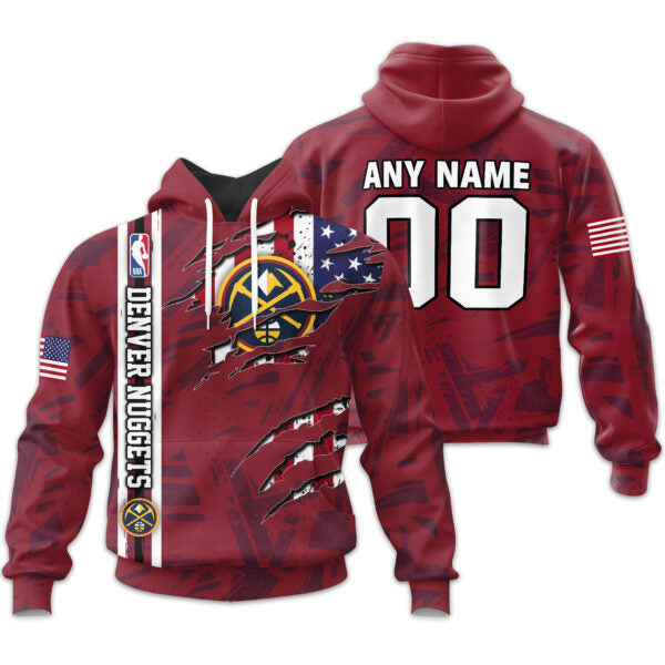 LIMITED EDITION - NEW CUSTOMIZED NBA08 DNU DENVER NUGGETS UNISEX T-SHIRT, POLO, HOODIE & JACKETS