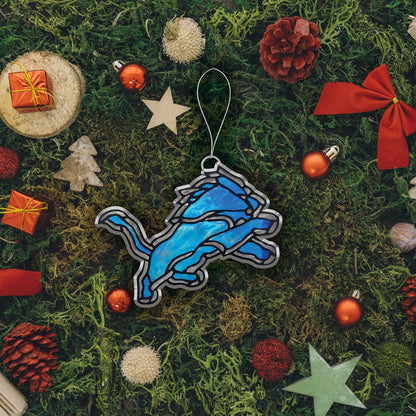 LIMITED EDITION - NEW CUSTOMIZED NFL04 DTL DETROIT LIONS ACRYLIC ORNAMENT