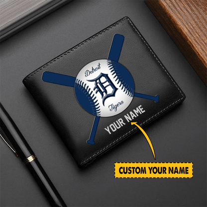 LIMITED EDITION - NEW CUSTOMIZED MLB16 DTS DETROIT TIGERS LEATHER WALLET