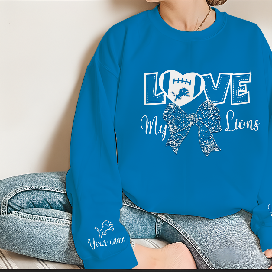 LIMITED EDITION - NEW CUSTOMIZED NFL04 DTL DETROIT LIONS UNISEX T-SHIRT, POLO, HOODIE & JACKETS