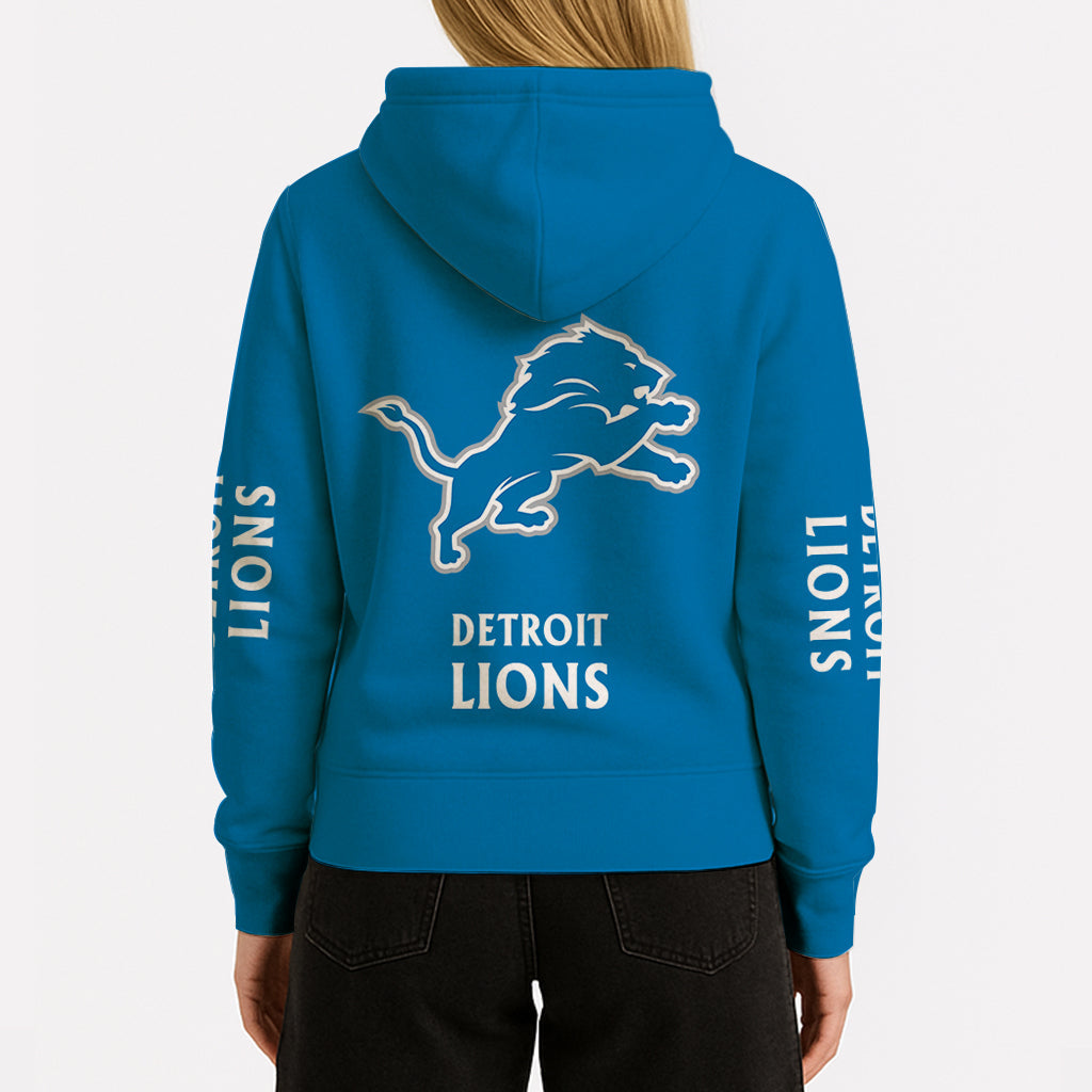 LIMITED EDITION - NEW CUSTOMIZED NFL04 DTL DETROIT LIONS UNISEX HOODIE