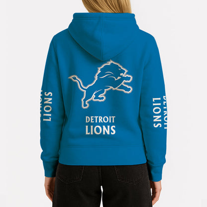 LIMITED EDITION - NEW CUSTOMIZED NFL04 DTL DETROIT LIONS UNISEX HOODIE