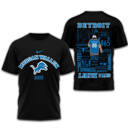 LIMITED EDITION - NEW CUSTOMIZED NFL04 DTL DETROIT LIONS T-SHIRT | MULTIPLE COLORS AVAILABLE