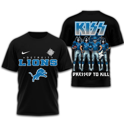 LIMITED EDITION - NEW CUSTOMIZED NFL04 DTL DETROIT LIONS T-SHIRT | MULTIPLE COLORS AVAILABLE