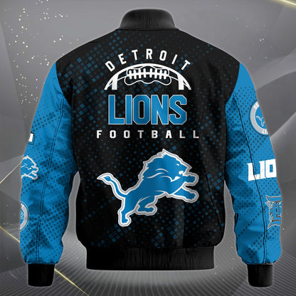 LIMITED EDITION - NEW CUSTOMIZED NFL04 DTL DETROIT LIONS SATIN VARSITY JACKET & LONG PANTS
