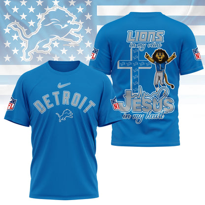 LIMITED EDITION - NEW CUSTOMIZED NFL04 DTL DETROIT LIONS T-SHIRT | MULTIPLE COLORS AVAILABLE