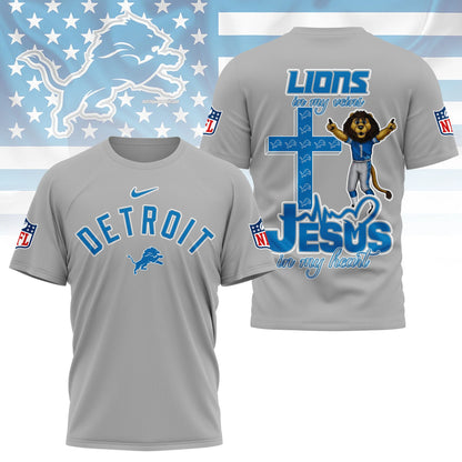 LIMITED EDITION - NEW CUSTOMIZED NFL04 DTL DETROIT LIONS T-SHIRT | MULTIPLE COLORS AVAILABLE