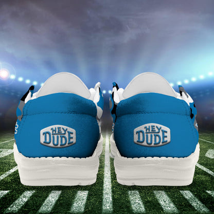 LIMITED EDITION - NEW CUSTOMIZED NFL04 DTL DETROIT LIONS LOAFER SHOES