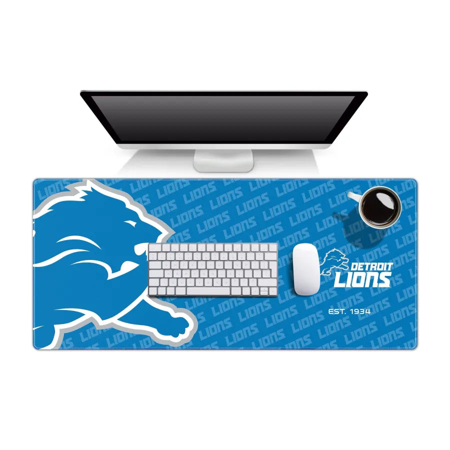 LIMITED EDITION - NEW CUSTOMIZED NFL04 DTL DETROIT LIONS MOUSE MAT