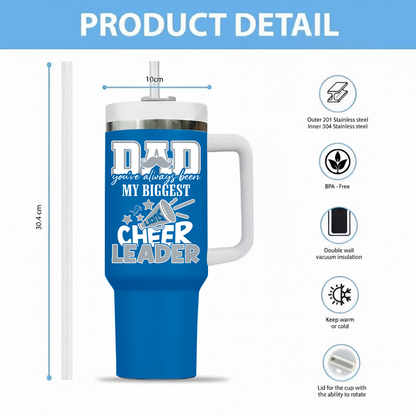 [SPECIAL OFFER] NEW CUSTOMIZED NFL04 DTL DETROIT LIONS 40OZ TUMBLER
