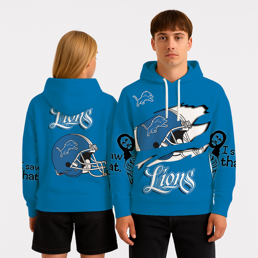 LIMITED EDITION - NEW CUSTOMIZED NFL04 DTL DETROIT LIONS UNISEX T-SHIRT, POLO, HOODIE & JACKETS