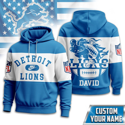 LIMITED EDITION - NEW CUSTOMIZED NFL04 DTL DETROIT LIONS T-SHIRT, HOODIE, ZIP HOODIE