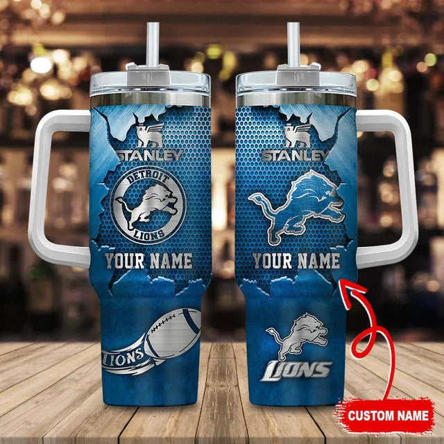 LIMITED EDITION - NEW CUSTOMIZED NFL04 DTL DETROIT LIONS TUMBLER CUP