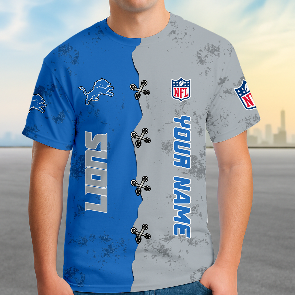 LIMITED EDITION - NEW CUSTOMIZED NFL04 DTL DETROIT LIONS UNISEX T-SHIRT, POLO, HOODIE & JACKETS