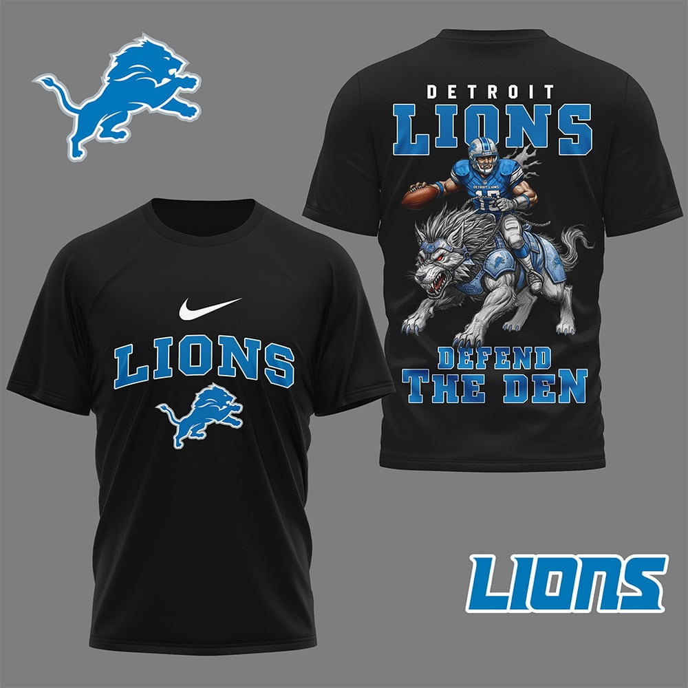 LIMITED EDITION - NEW CUSTOMIZED NFL04 DTL DETROIT LIONS NATION GEAR 3D SHIRT
