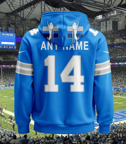 LIMITED EDITION - NEW CUSTOMIZED NFL04 DTL DETROIT LIONS UNISEX T-SHIRT, POLO, HOODIE & JACKETS