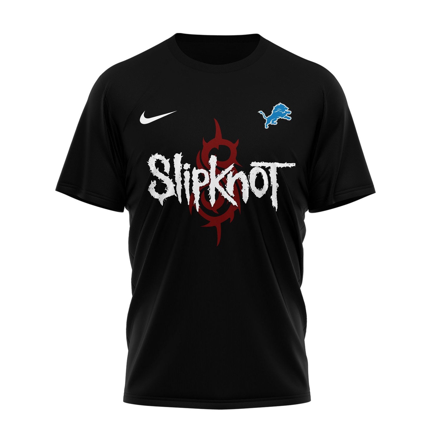 LIMITED EDITION - NEW CUSTOMIZED NFL04 DTL DETROIT LIONS SLIPKNOT 3D SHIRT