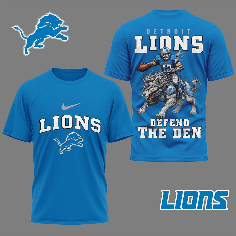 LIMITED EDITION - NEW CUSTOMIZED NFL04 DTL DETROIT LIONS NATION GEAR 3D SHIRT
