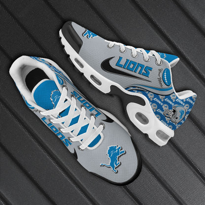 LIMITED EDITION - NEW CUSTOMIZED NFL04 DTL DETROIT LIONS UNISEX AIR MAX PLUS SNEAKERS