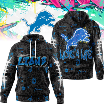 LIMITED EDITION - NEW CUSTOMIZED NFL04 DTL DETROIT LIONS UNISEX T-SHIRT, POLO, HOODIE & JACKETS