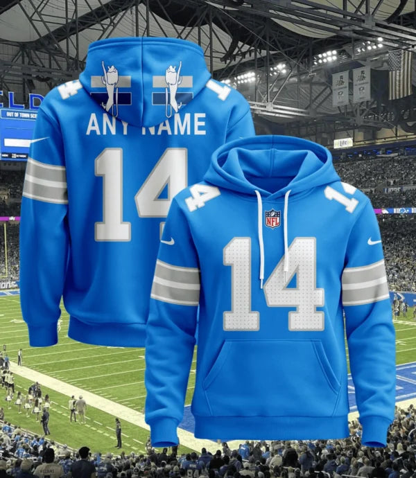 LIMITED EDITION - NEW CUSTOMIZED NFL04 DTL DETROIT LIONS UNISEX T-SHIRT, POLO, HOODIE & JACKETS