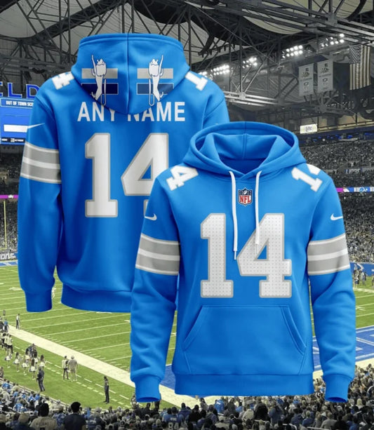 LIMITED EDITION - NEW CUSTOMIZED NFL04 DTL DETROIT LIONS UNISEX T-SHIRT, POLO, HOODIE & JACKETS