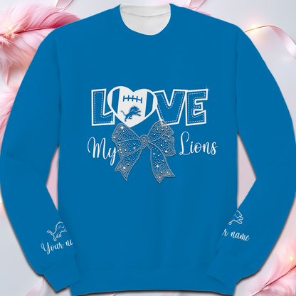 LIMITED EDITION - NEW CUSTOMIZED NFL04 DTL DETROIT LIONS UNISEX T-SHIRT, POLO, HOODIE & JACKETS