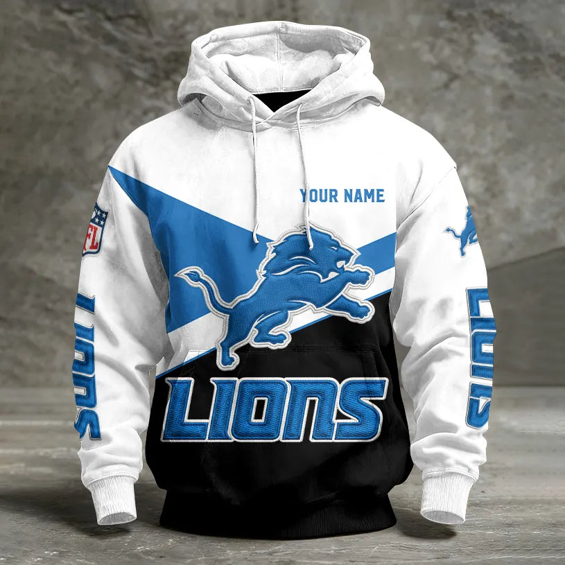 LIMITED EDITION - NEW CUSTOMIZED NFL04 DTL DETROIT LIONS UNISEX T-SHIRT, POLO, HOODIE & JACKETS