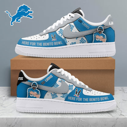 LIMITED EDITION - NEW CUSTOMIZED NFL04 DTL DETROIT LIONS SUPER BOWL HALFTIME SHOW AF1 SHOES