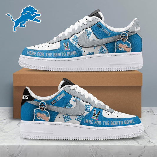 LIMITED EDITION - NEW CUSTOMIZED NFL04 DTL DETROIT LIONS SUPER BOWL HALFTIME SHOW AF1 SHOES