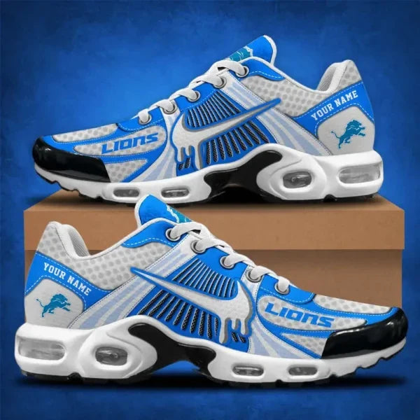 LIMITED EDITION - NEW CUSTOMIZED NFL04 DTL DETROIT LIONS UNISEX AIR MAX PLUS SNEAKERS
