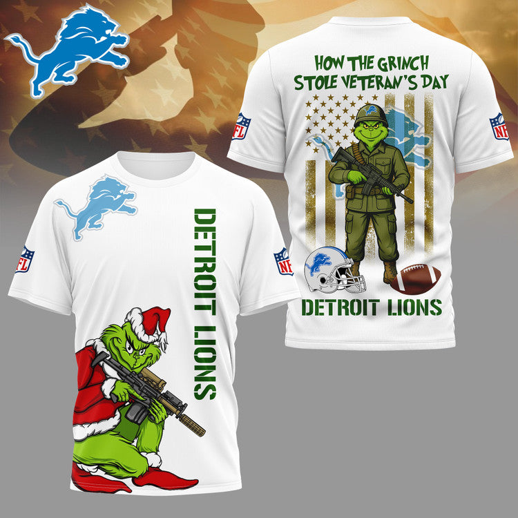 LIMITED EDITION - NEW CUSTOMIZED NFL04 DTL DETROIT LIONS 3D SHIRT