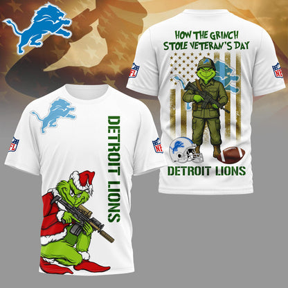 LIMITED EDITION - NEW CUSTOMIZED NFL04 DTL DETROIT LIONS 3D SHIRT