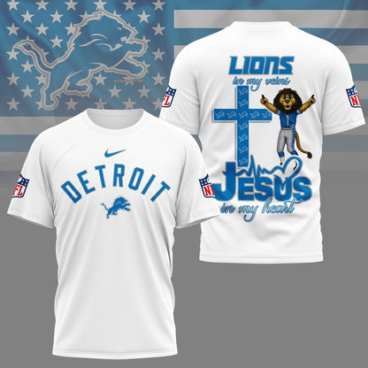 LIMITED EDITION - NEW CUSTOMIZED NFL04 DTL DETROIT LIONS T-SHIRT | MULTIPLE COLORS AVAILABLE