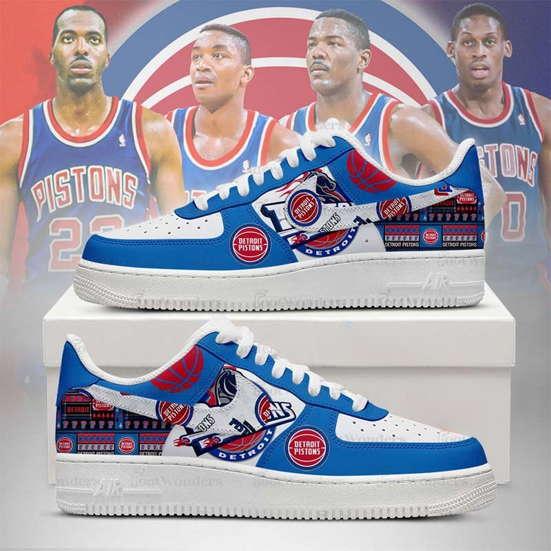 [HOT DEAL] NEW CUSTOMIZED NBA14 DPI DETROIT PISTONS AF1 SHOES