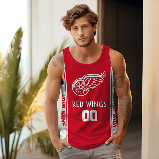 LIMITED EDITION - NEW CUSTOMIZED NHL22 DRW DETROIT RED WINGS UNISEX TANK TOP