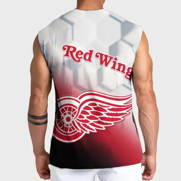 LIMITED EDITION - NEW CUSTOMIZED NHL22 DRW DETROIT RED WINGS TANK TOP & GYM SHIRT