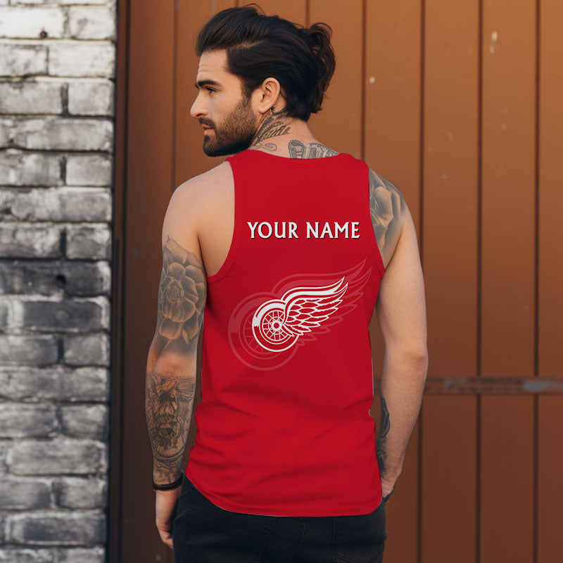 LIMITED EDITION - NEW CUSTOMIZED NHL22 DRW DETROIT RED WINGS UNISEX TANK TOP