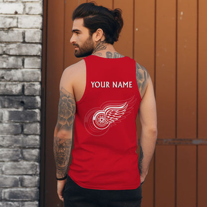 LIMITED EDITION - NEW CUSTOMIZED NHL22 DRW DETROIT RED WINGS UNISEX TANK TOP