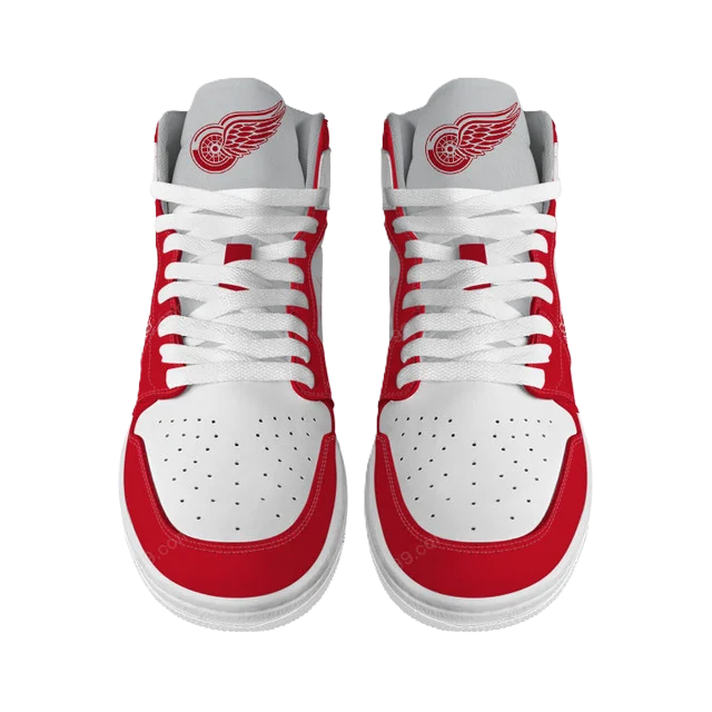 LIMITED EDITION - NEW CUSTOMIZED NHL22 DR WINGS AIR JORDAN SNEAKERS