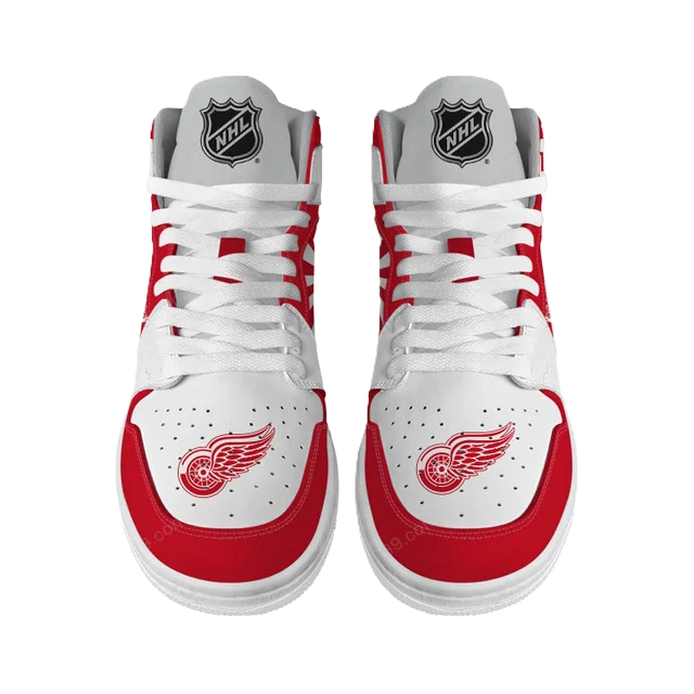 LIMITED EDITION - NEW CUSTOMIZED NHL22 DR WINGS AIR JORDAN SNEAKERS