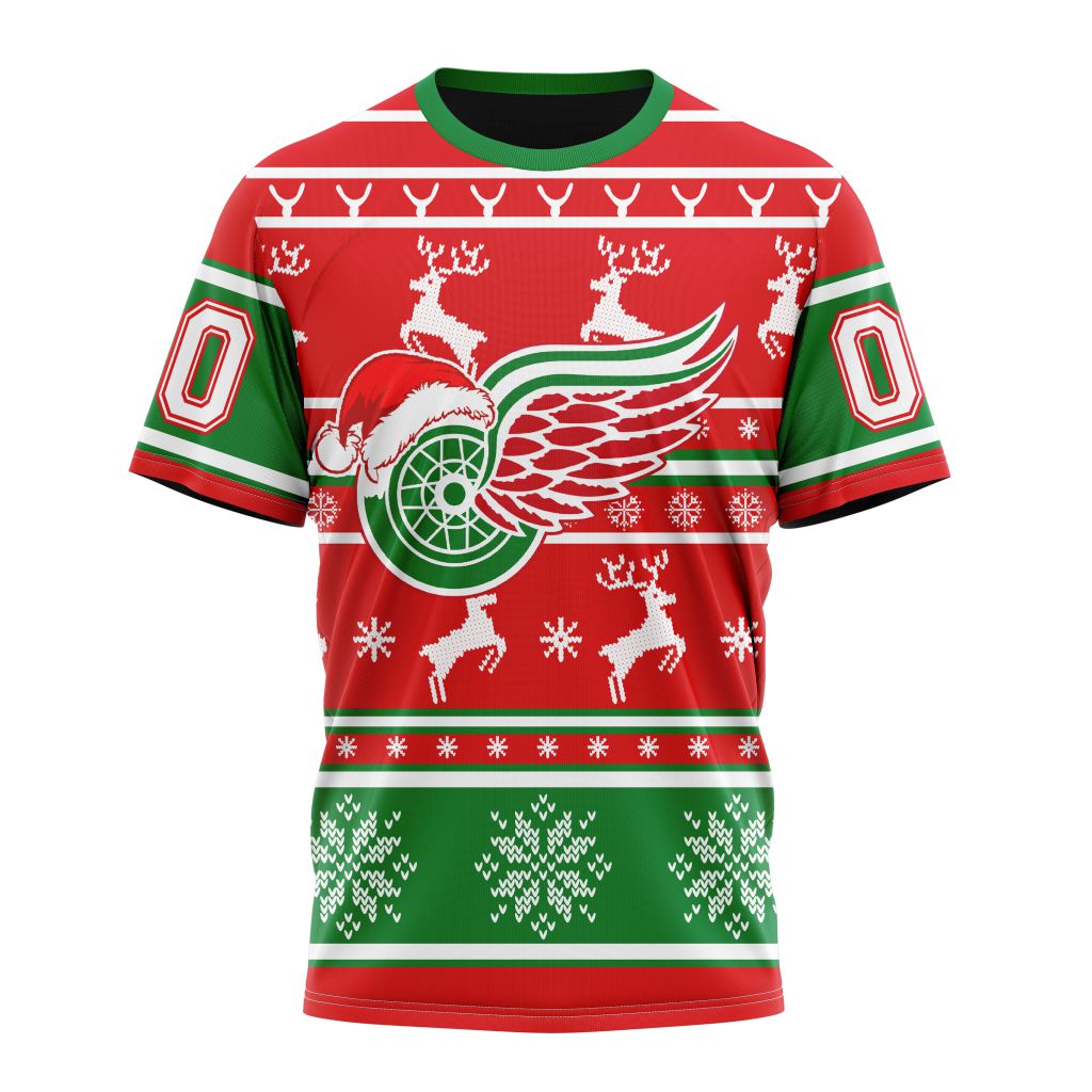 LIMITED EDITION - NEW CUSTOMIZED NHL22 DRW DETROIT RED WINGS UNISEX T-SHIRT, POLO, HOODIE & JACKETS