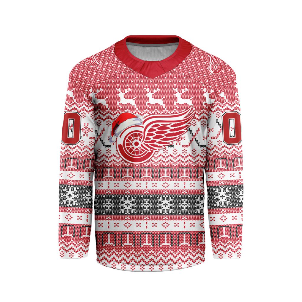 LIMITED EDITION - NEW CUSTOMIZED NHL22 DRW DETROIT RED WINGS LONG SLEEVED T-SHIRT