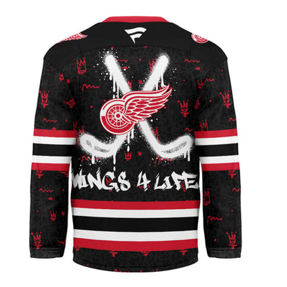 LIMITED EDITION - NEW CUSTOMIZED NHL22 DR WINGS UNISEX HOCKEY JERSEY