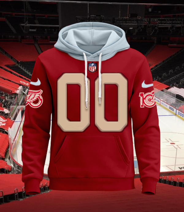 LIMITED EDITION - NEW CUSTOMIZED NHL22 DRW DETROIT RED WINGS UNISEX T-SHIRT, POLO, HOODIE & JACKETS