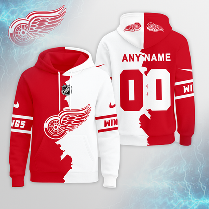 LIMITED EDITION - NEW CUSTOMIZED NHL22 DRW DETROIT RED WINGS UNISEX T-SHIRT, POLO, HOODIE & JACKETS