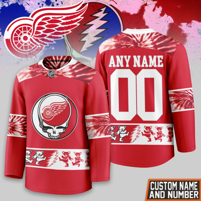 [SUPER SALE] NEW CUSTOMIZED NHL22 DRW DETROIT RED WINGS UNISEX HOCKEY JERSEY