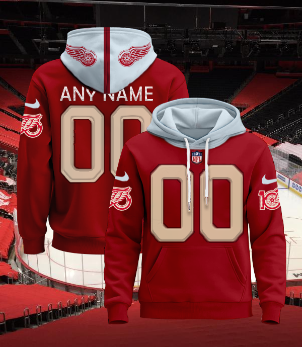 LIMITED EDITION - NEW CUSTOMIZED NHL22 DRW DETROIT RED WINGS UNISEX T-SHIRT, POLO, HOODIE & JACKETS
