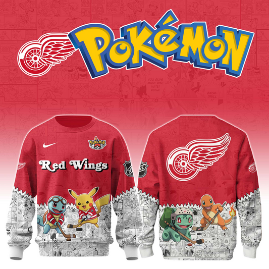 LIMITED EDITION - NEW CUSTOMIZED NHL22 DRW DETROIT RED WINGS X POKÉMON T-SHIRT, SWEATSHIRT, HOODIE & ZIP HOODIE